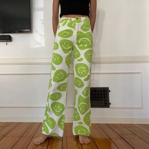 Smiley Print Jeans